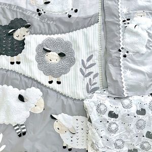 Lamb & Ivy Little Sheep 3-piece Baby Crib Bedding Set